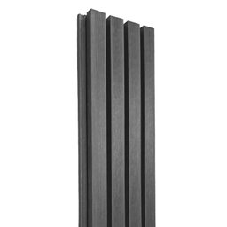 Painel Ripado WPC em Barra 290x21,9cm (0,635m²) Silver Gray EspaçoWall - 1 Painel Ripado WPC em Barra 290x21,9cm (0,635m²) Silver Gray EspaçoWall - 1