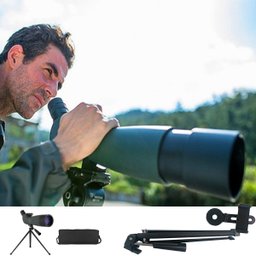 Luneta Telescopio Monocular Zoom Tripe Suporte Celular Alvo Mira Caçada Espotagem Acampamento Astron - 10