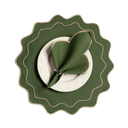 Ver imagem 1 de Kit 24 Pçs 12 Lugares Mesa Posta Sousplat Jogo Americano: Verde Musgo