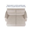 Ver imagem 3 de Sofá Retrátil Reclinável Linea 2,30m Linho Bouclê Bege Duplo Molejo - King House