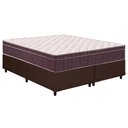 Ver imagem 1 de Cama Box Queen: Colchão Anatômico Ortobom D28/EP Airtech 60 + Base CRC Courano Brown(158x198)