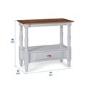 Ver imagem 5 de Bancada Aparador para Banheiro 1 Gaveta Dália 3063 Linz Móveis - Off White/imbuia Glazer