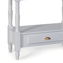 Ver imagem 3 de Bancada Aparador para Banheiro 1 Gaveta Dália 3063 Linz Móveis - Off White/imbuia Glazer