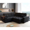 Ver imagem 1 de Sofá de Canto Bahia 2,32x2,32M Retrátil e Reclinável com Molas e Almofadas Espresso Móveis