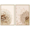 Ver imagem 5 de Quadro Decorativo Dente de Leão Duo 01 Retangular Madeira Maciça de Reflorestamento Amadeirado Shd