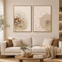 Ver imagem 1 de Quadro Decorativo Dente de Leão Duo 01 Retangular Madeira Maciça de Reflorestamento Amadeirado Shd