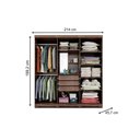 Ver imagem 2 de Guarda Roupa Casal 6 Portas e 3 Gavetas Clara Avelã
