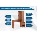 Ver imagem 2 de Mesa Computador C/ Armário Office Morada C/ 1 Porta e 1 Gaveta Amendola/grafito - Demóbile