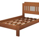 Ver imagem 2 de Cama de Solteiro 100% MDF 117x95,8cm Marina Marrom/Marrome/Off White
