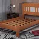 Ver imagem 4 de Cama de Solteiro 100% MDF 117x95,8cm Marina Marrom/Marrome/Off White