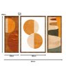 Trio de Quadros Decorativos Geométrico Moderno Escritório - 5