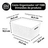 Kit 3 Caixas Organizadoras C/ Tampa Grande 15 L Rattan Preta - 4