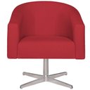 Ver imagem 3 de Kit 02 Poltronas Luiza Base Giratória de Metal Suede - Doce Sonho Móveis Vermelho