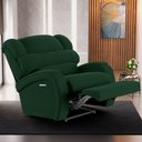 Ver imagem 6 de Poltrona do Papai Reclinável Napoli Elétrica Botão Led Massagem Veludo Verde Fh1