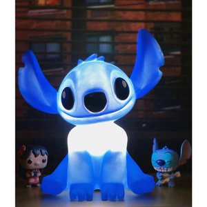 Luminária Abajur Stitch + Lâmpada de Led