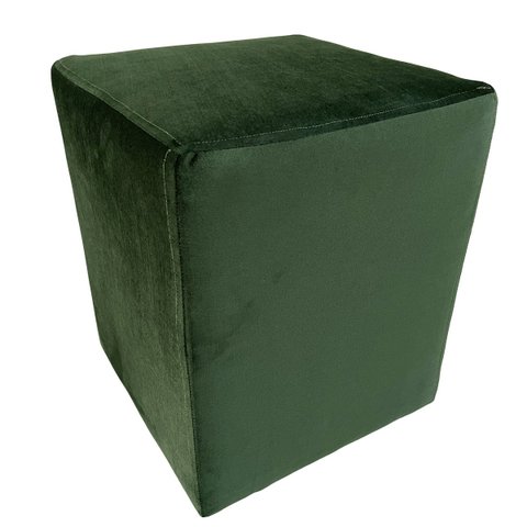 Puff Quadrado Sued Premium Verde Musgo Sua Casa Decor