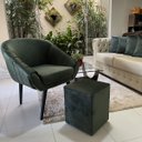 Ver imagem 3 de Puff Quadrado Sued Premium Verde Musgo Sua Casa Decor