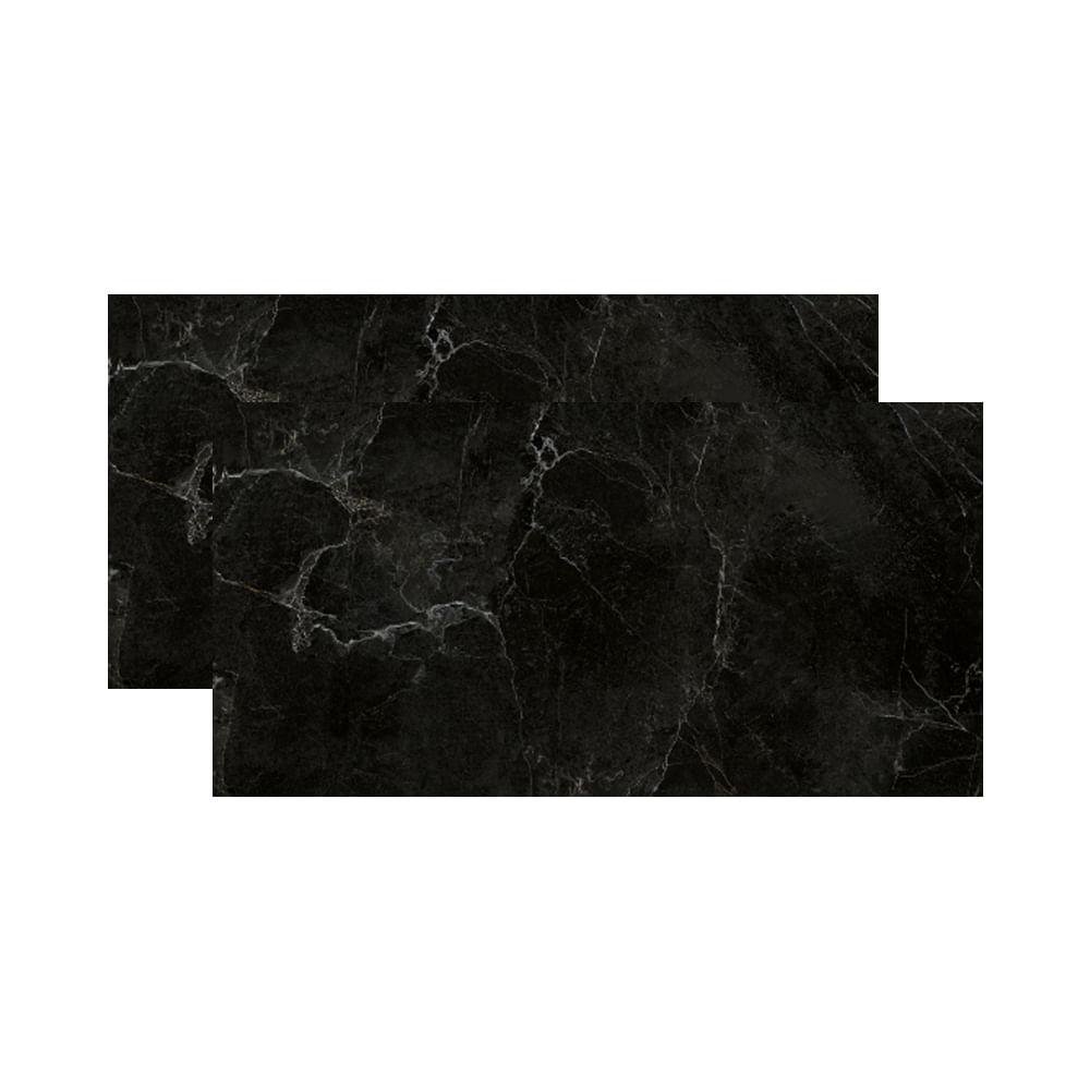 Porcelanato Roca Venato Black Acetinado Matte Retificado 120x60cm Preto