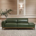 Ver imagem 2 de Sofá Living Unne 3 Lugares 180cm Terminal Esq. Corano Sintético Verde - Nexta Casa