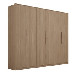 Guarda Roupa Casal 6 Portas Atrice Cômoda Lume 5 Gavetas e Cabeceira King Petra Avena Touch Demartêz - 2