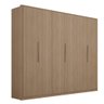 Guarda Roupa Casal 6 Portas Atrice Cômoda Lume 5 Gavetas e Cabeceira King Petra Avena Touch Demartêz - 2