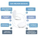 Ver imagem 4 de Assento Sanitário Tampa de Vaso Branco Resina Poliester Massima para Bacia Incepa
