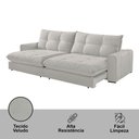 Ver imagem 6 de Sofá Firenze Veludo 02 Módulos de 120cm Meu Sofá Online B026 Veludo Prata