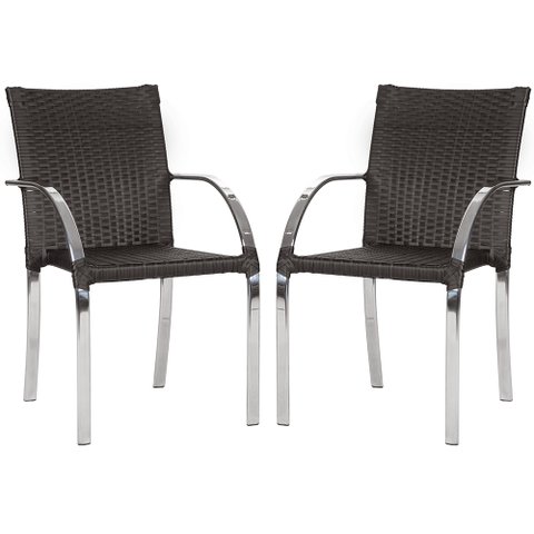 2 Cadeira Ascoli Decore Mobília Tabaco