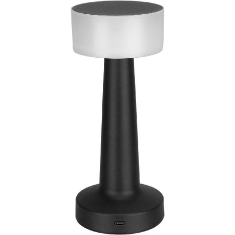 Luminaria Decorativa Enfeite de Mesa Led Usb Home&co Metal 21x9x9cm Preto