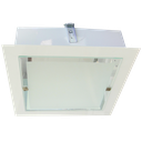 Ver imagem 1 de Plafon Branco Quadrado Aluminio de Embutir Vidro Filetado 20