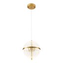Ver imagem 2 de Lustre Pendente Nordecor Miza 2952 Ouro Brilho Led Bivolt