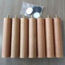 Ver imagem 3 de Kit 16 Pés para Cama Box Casal Pés de Madeira 20cm Pé Palito Dimader Mel