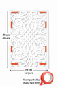 Ver imagem 2 de Divisor Ambiente Cobogó Mdf 3mm M0001 29x19 Cm Branco