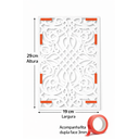 Ver imagem 2 de Divisor Ambiente Cobogó Mdf 3mm M0001 29x19 Cm Branco