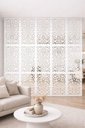 Ver imagem 3 de Divisor Ambiente Cobogó Mdf 3mm M0001 29x19 Cm Branco