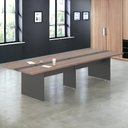 Ver imagem 3 de Mesa Sala de Reunião Empresa 8 Lugares Noce Preto