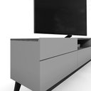 Ver imagem 3 de Rack Bancada Diadema Off White/Canela para TV até 75” - Mobler
