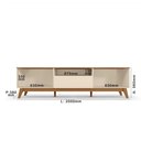 Ver imagem 4 de Rack Bancada Diadema Off White/Canela para TV até 75” - Mobler