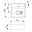 Ver imagem 5 de Cuba Apoio 35x35cm com Mesa Roca T8 Terra Branco A32787w000