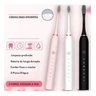 Kit 2 Escovas de Dente Elétrica Recarregável 6 Funções 8 Refil Usb - 3