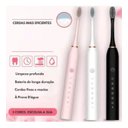 Ver imagem 3 de Kit 2 Escovas de Dente Elétrica Recarregável 6 Funções 8 Refil Usb