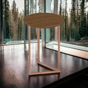 Ver imagem 2 de Mesa de Canto Industrial para Sala de Estar Jade Lançamento