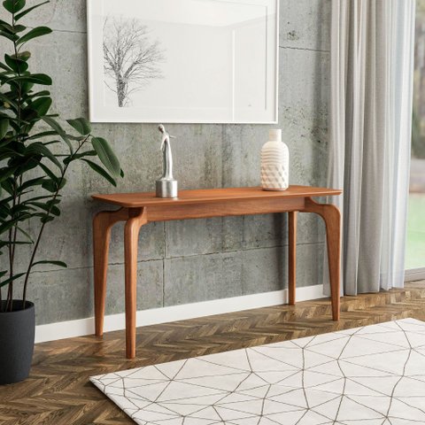 Aparador New Columbia em Madeira de Eucalipto Nobre e Tampo Mdf Lâmina Cinamomo 140cm - Champagne