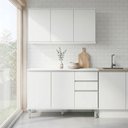 Ver imagem 1 de Cozinha Modular Compacta Armario Aereo Balcao Nina Branco