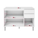 Ver imagem 7 de Cozinha Modular Compacta Armario Aereo Balcao Nina Branco