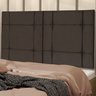 Cabeceira de Cama Box Casal Queen 160cm Estofada Ellegancy Marrom - 1