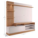 Ver imagem 4 de Estante Home Theater Maceió Freijó Off White - Colibri