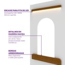 Ver imagem 7 de Bicama Casinha com Janela LED e Grade de Proteção Aria Casatema MadeiraOriginals Marrom/Nogueira/Branco