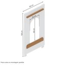Ver imagem 5 de Bicama Casinha com Janela LED e Grade de Proteção Aria Casatema MadeiraOriginals Marrom/Nogueira/Branco