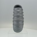 Ver imagem 4 de Vaso Decorativo Enfeite Planta Aparador Cerâmica 24x24x9cm Cinza